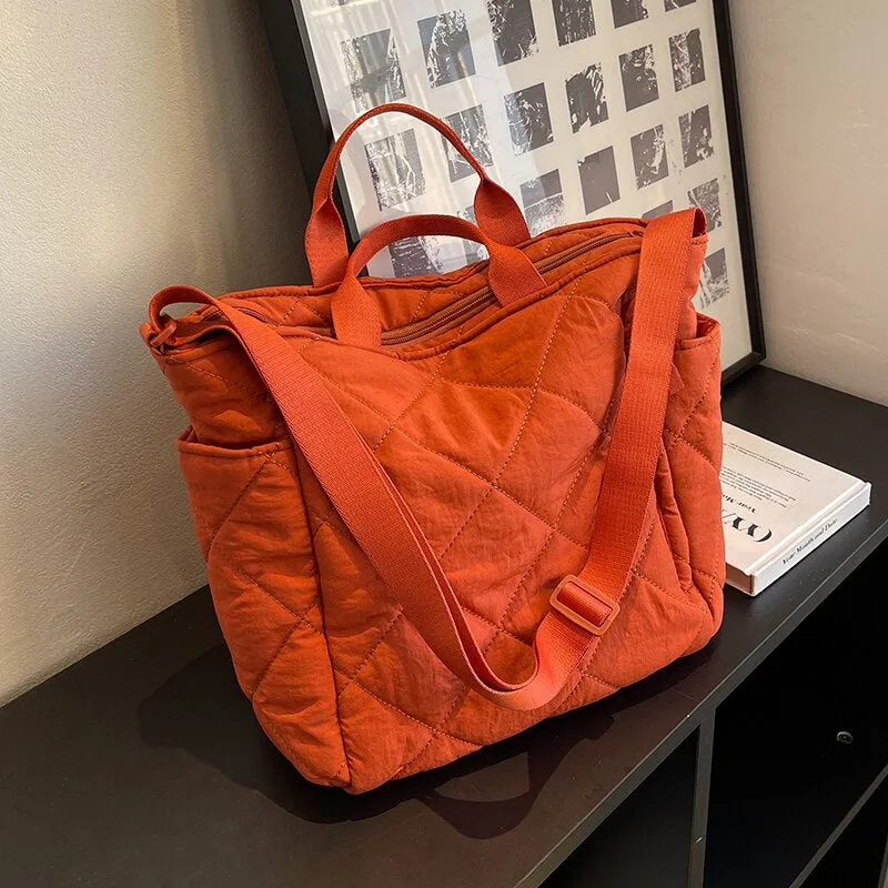 Quilted Puffer Tote