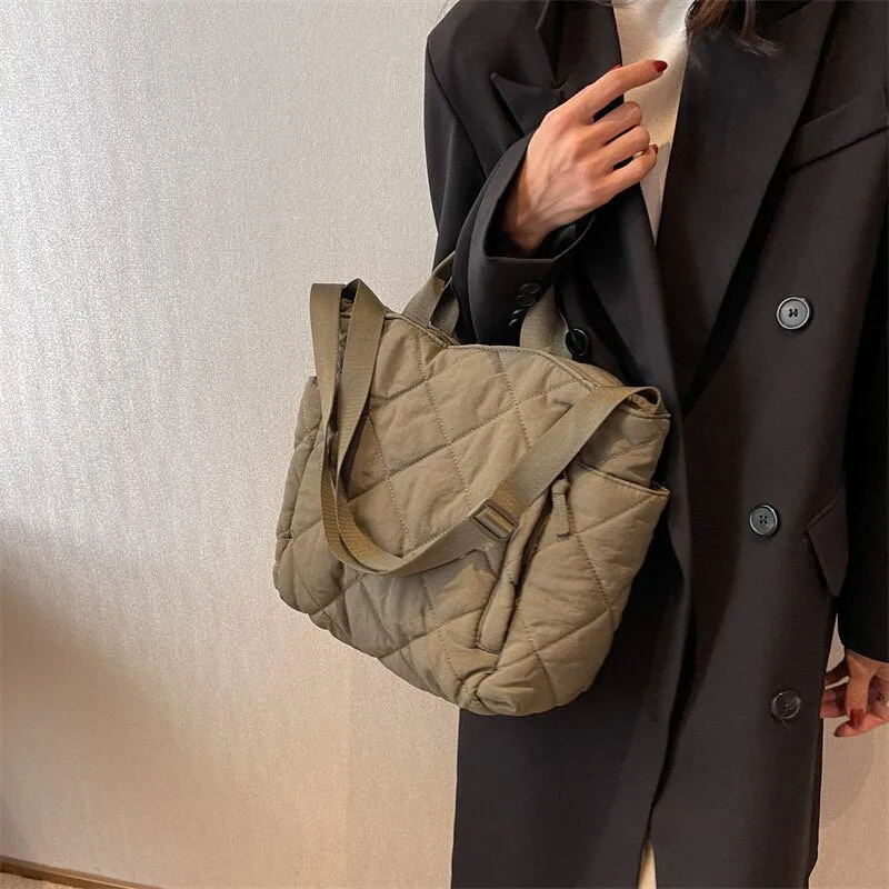 Quilted Puffer Tote