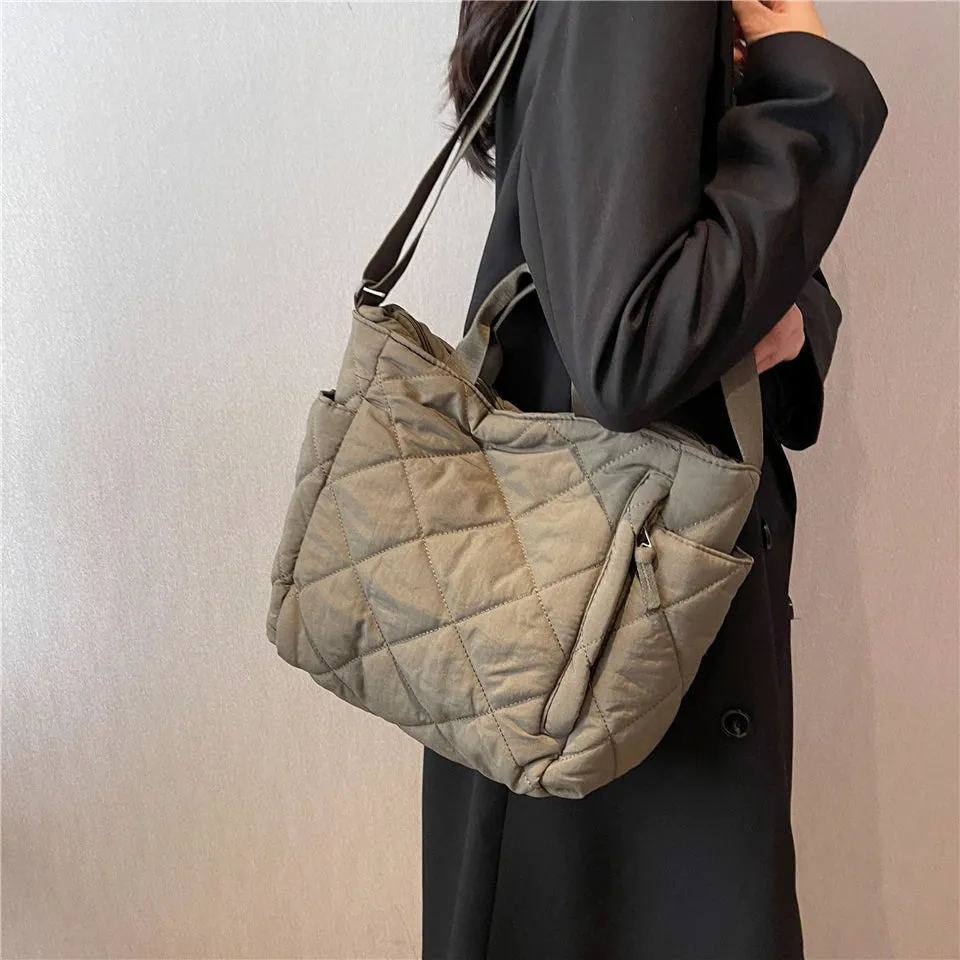 Quilted Puffer Tote