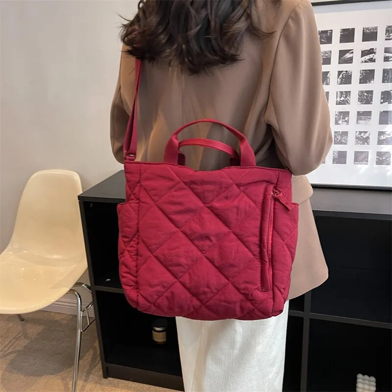 Quilted Puffer Tote