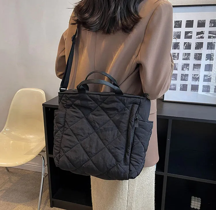 Quilted Puffer Tote