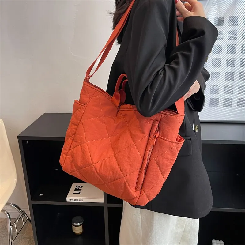 Quilted Puffer Tote