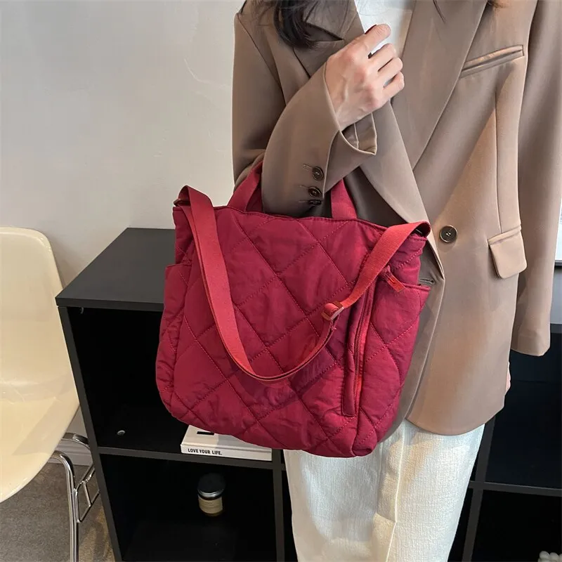 Quilted Puffer Tote