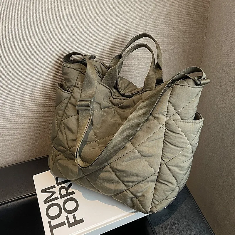 Quilted Puffer Tote