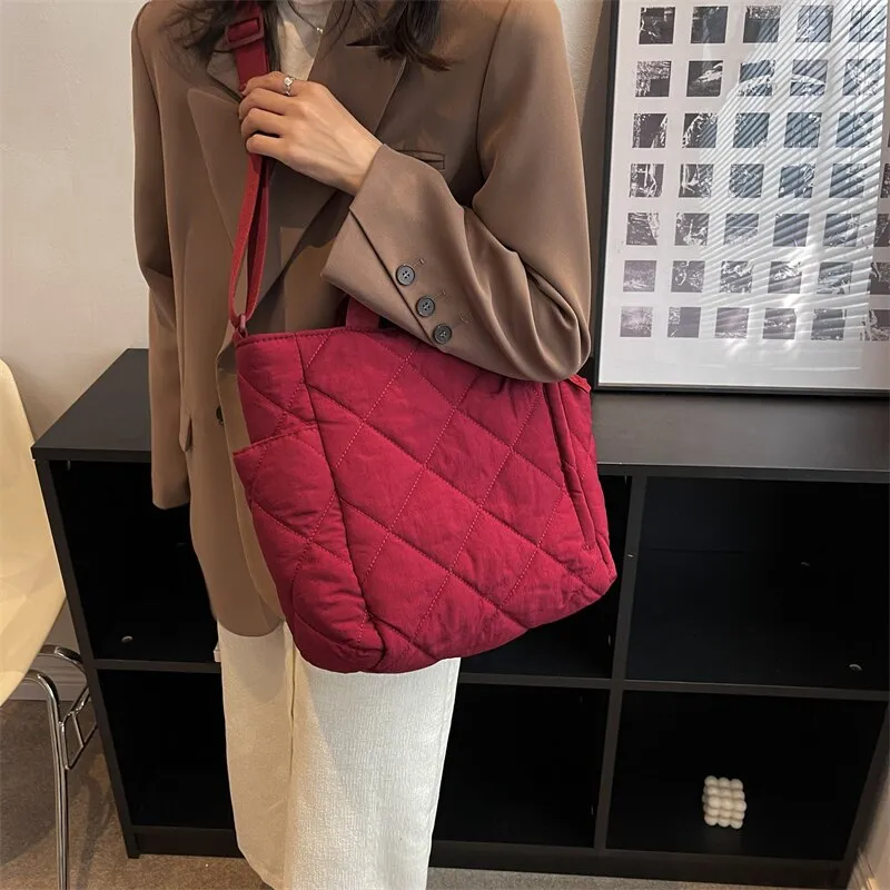 Quilted Puffer Tote