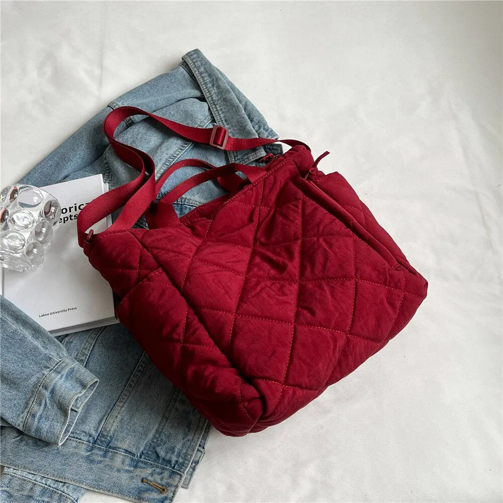 Quilted Puffer Tote
