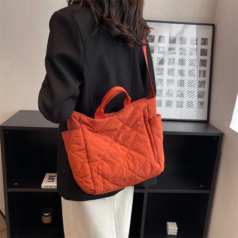 Quilted Puffer Tote