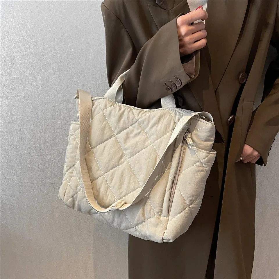 Quilted Puffer Tote