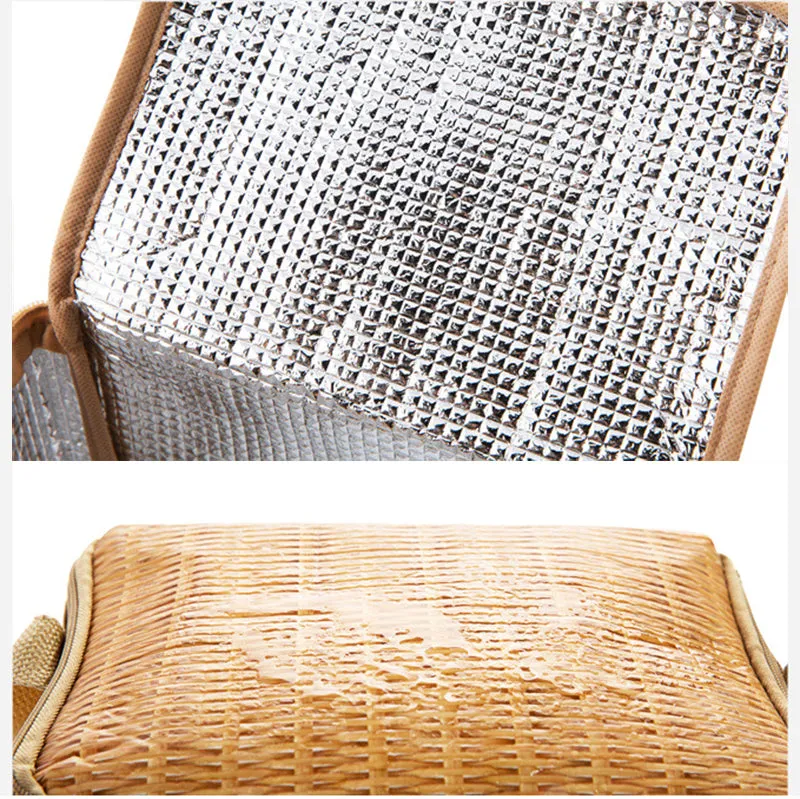 Rattan lunch bag