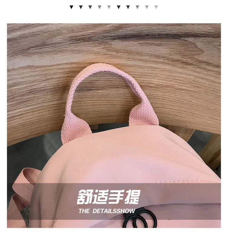 Realaiot Backpack New Trend Women Backpack Wild Fashion Shoulder Bag Small Canvas Teen Girl School bag Mochilas Female