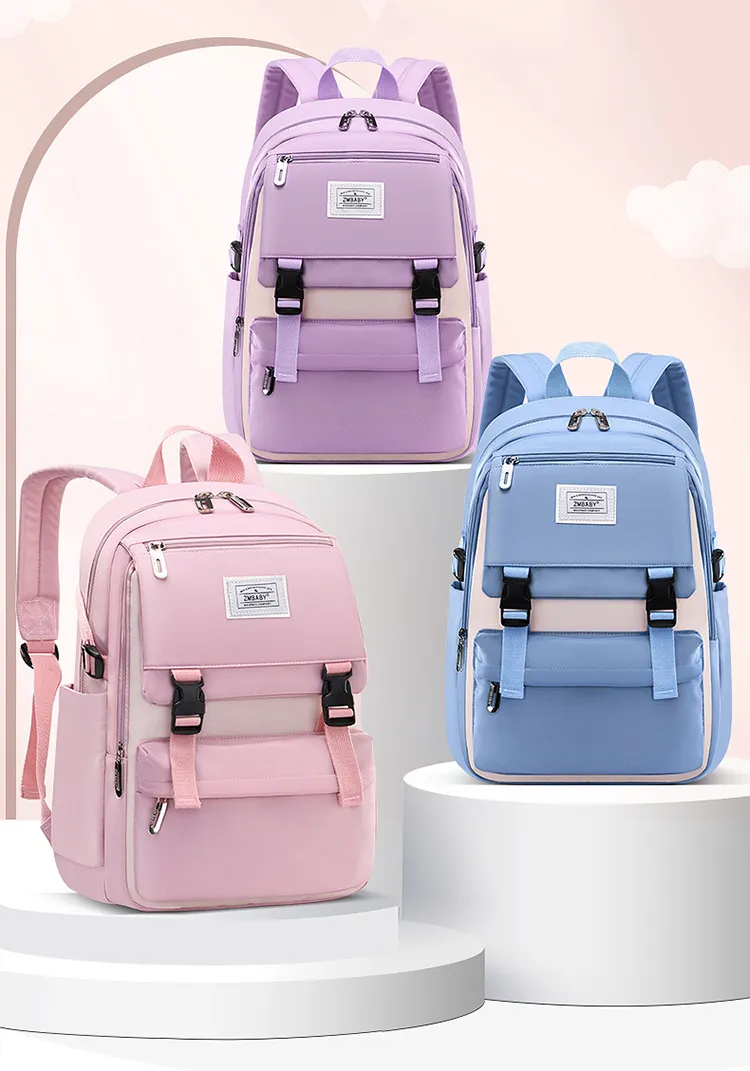 Realaiot Fashion School Bags For teenage Girls Waterproof big schoolbag Children Backpack Book bag Kids School Backpack teens mochila