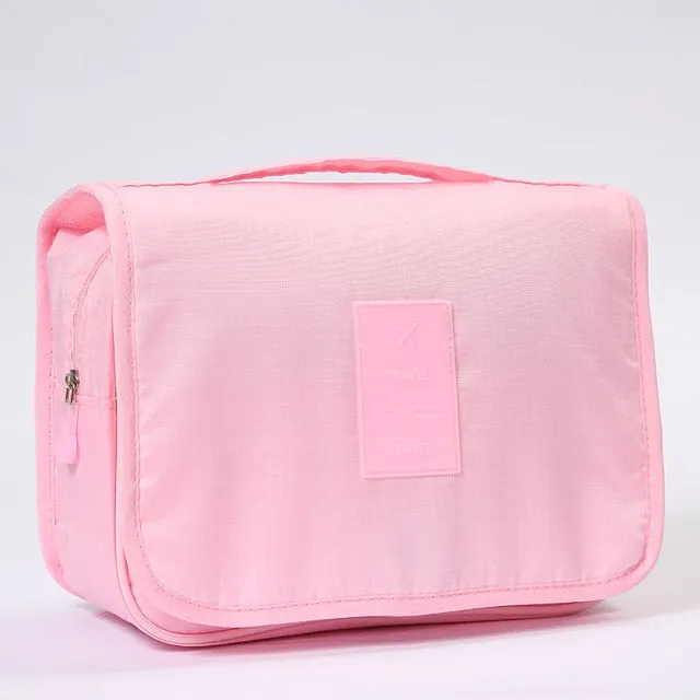 Realaiot Fashion Travel Bag Waterproof Portable Cosmetic Cases Man Toiletry Bags Women Cosmetic Organizer Pouch Hanging Wash Bags