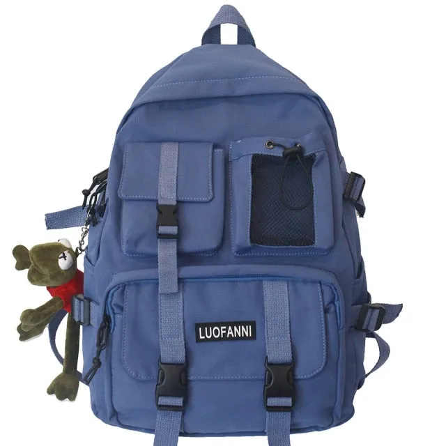 Realaiot Student Travel Mesh Female Backpack College Women Boy Nylon School Bag Men Girl Cool Laptop Backpacks Fashion Lady Book Bag Male