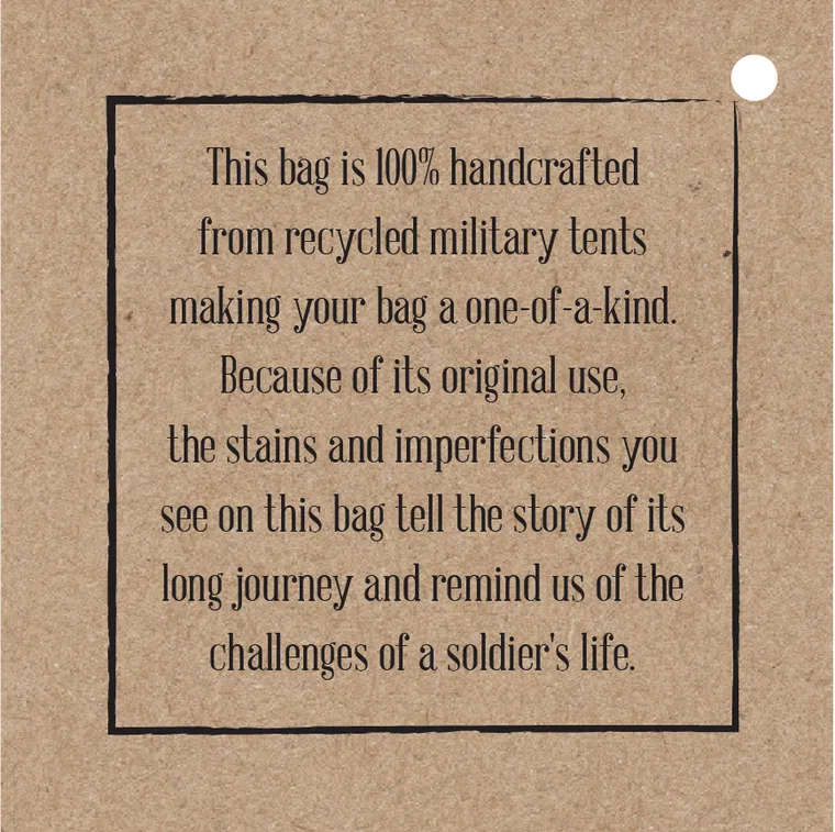 Recycled Military Tent Crossbody
