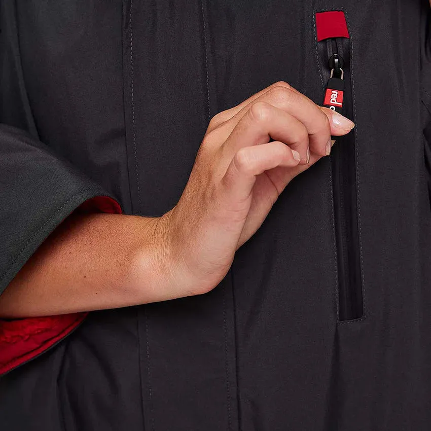 Red Women's Short Sleeve Pro Change Robe