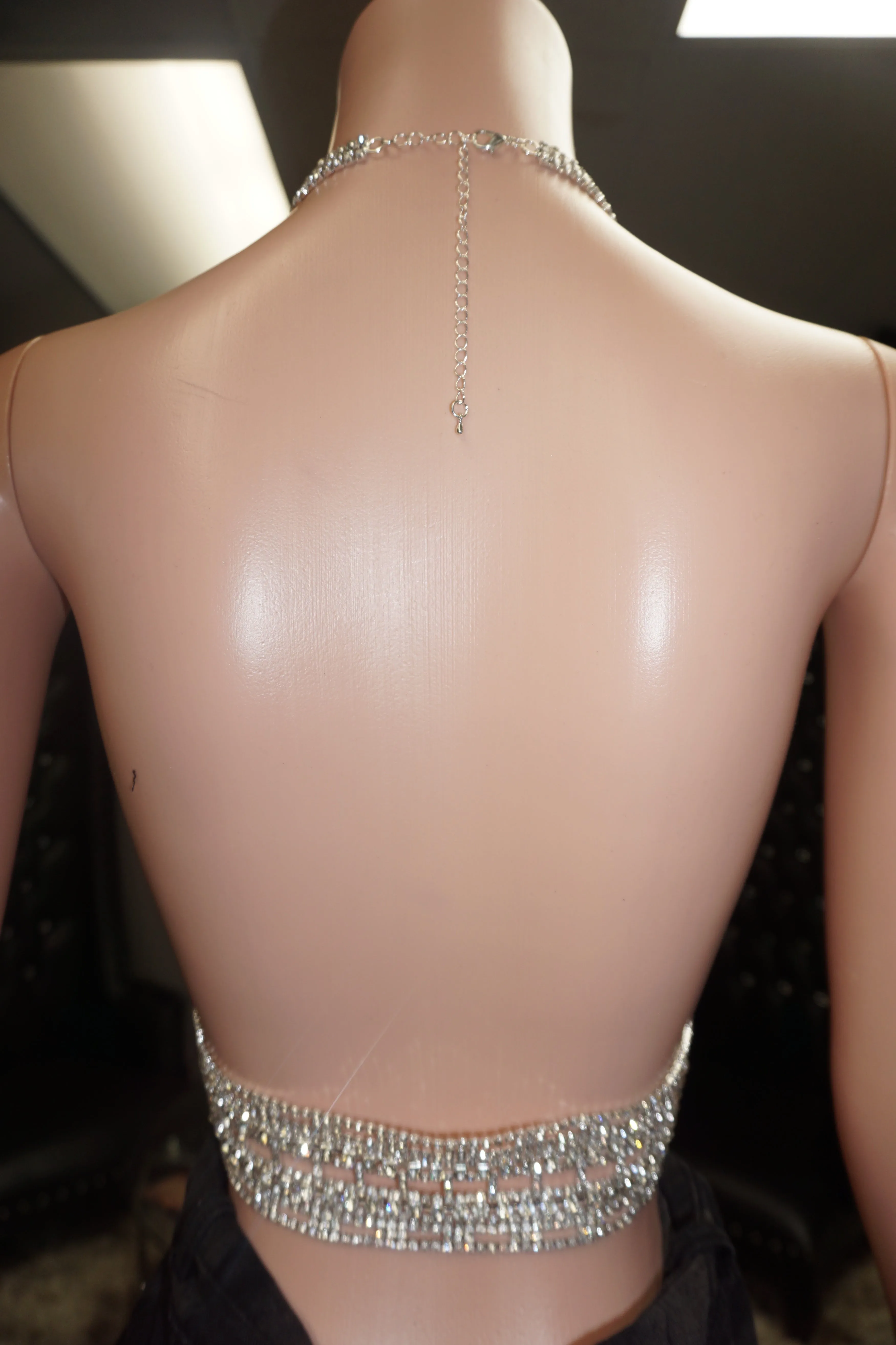 Rhinestone Belt Top
