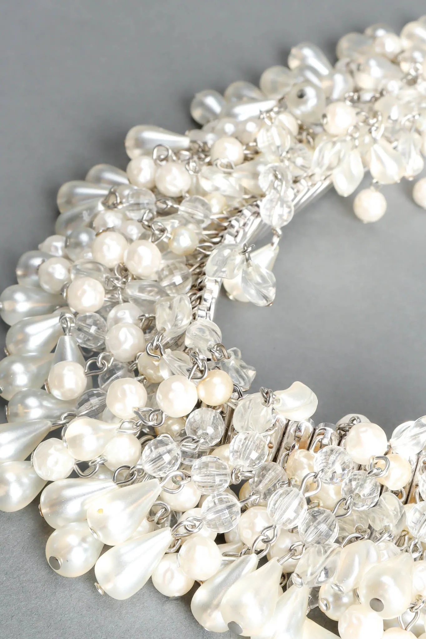 Rhinestone Pearl Cluster Stretch Belt