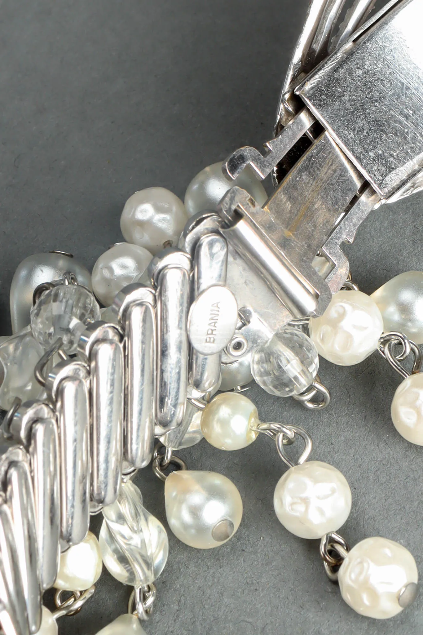 Rhinestone Pearl Cluster Stretch Belt