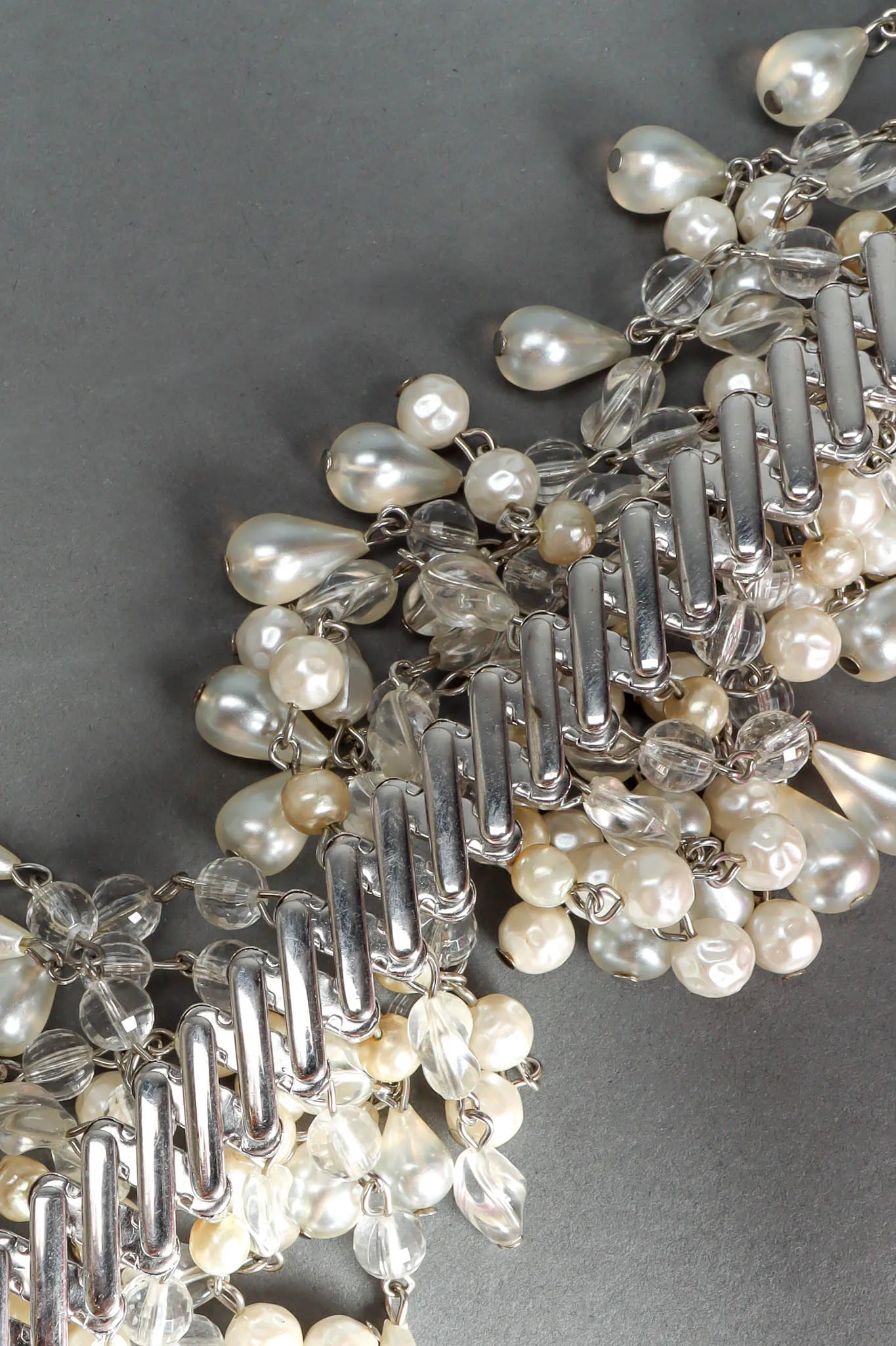Rhinestone Pearl Cluster Stretch Belt