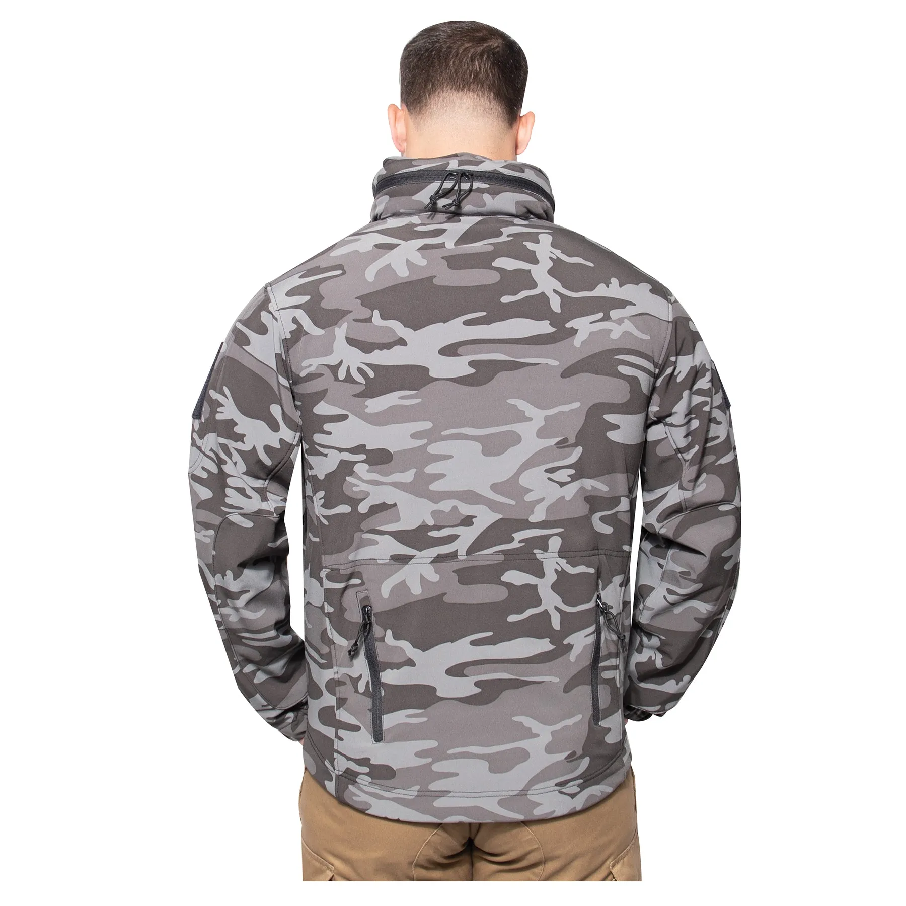 Rothco Special Ops Tactical Soft Shell Jacket - Black Camo