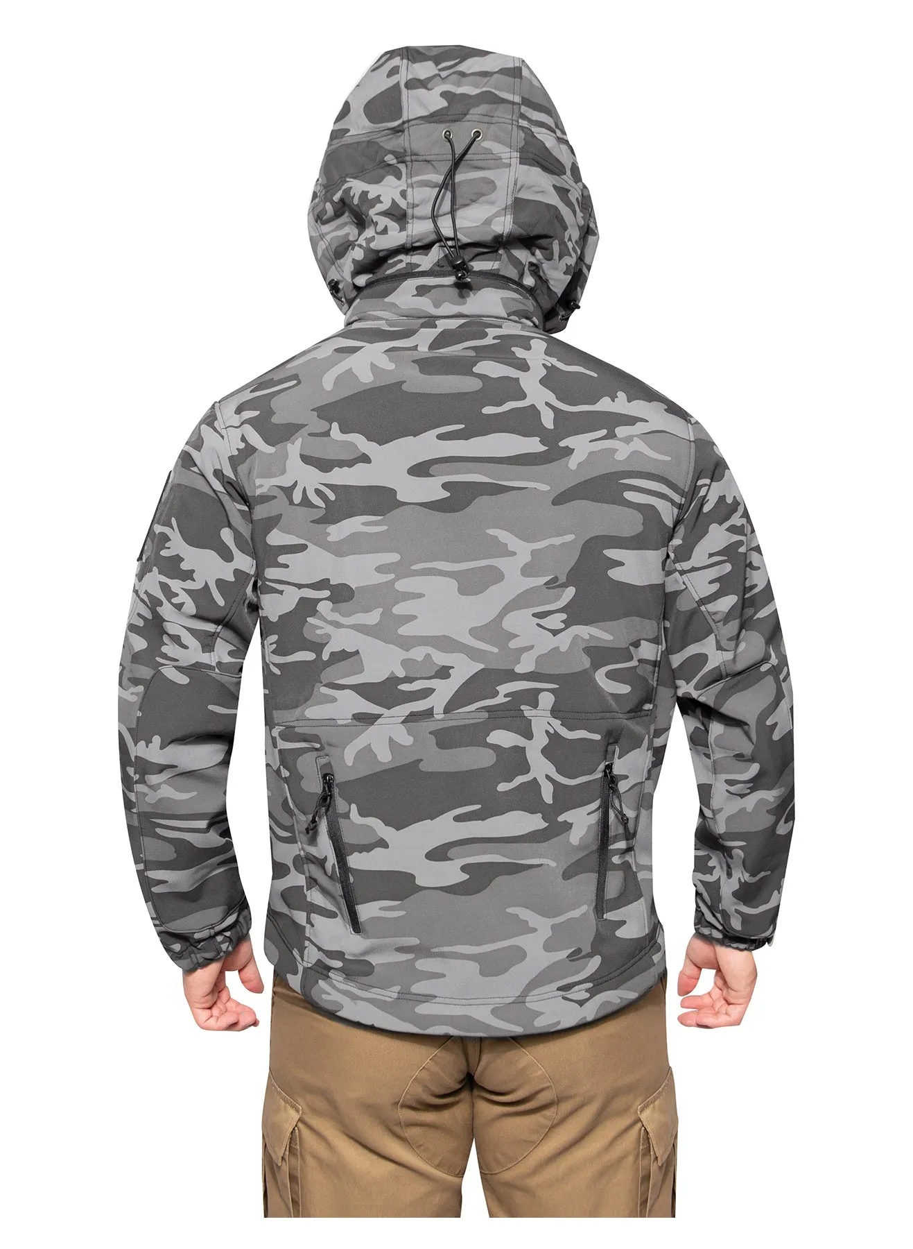 Rothco Special Ops Tactical Soft Shell Jacket - Black Camo