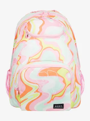 Roxy “Shadow Swell” Pastel Swirl Print Backpack