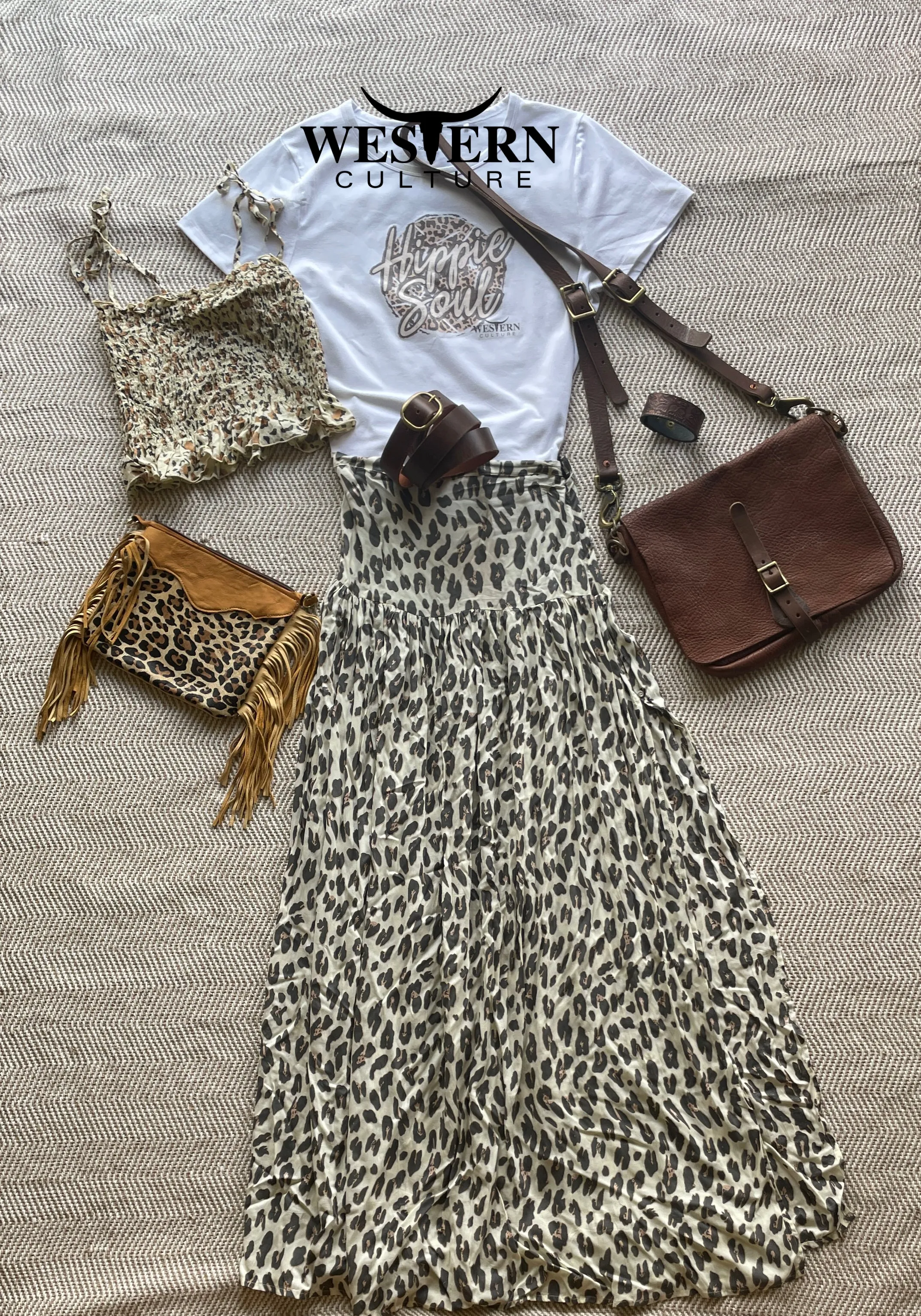 Safari skirt - Leopard print