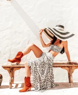 Safari skirt - Leopard print