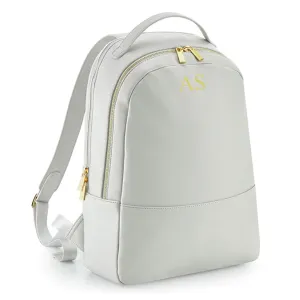 Saffiano Leather Boutique - Monogrammed Backpack