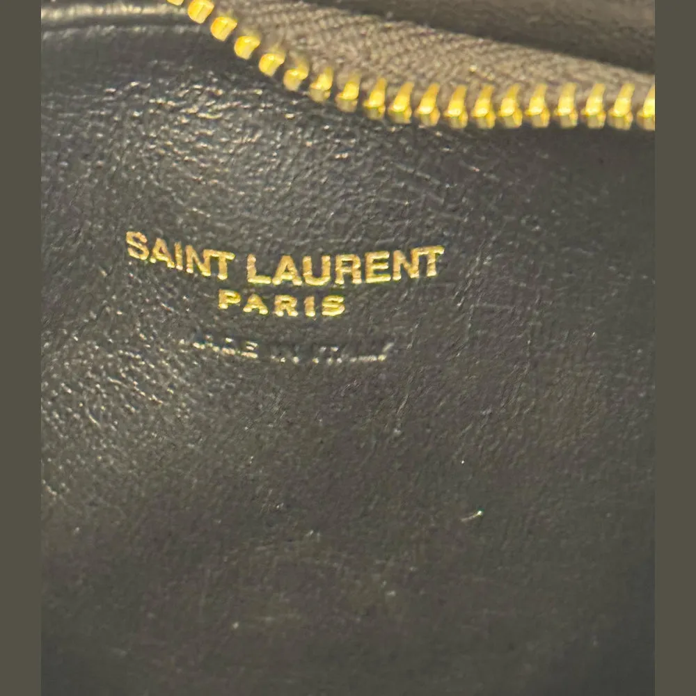 Saint Laurent Black Calypso Small Pouch