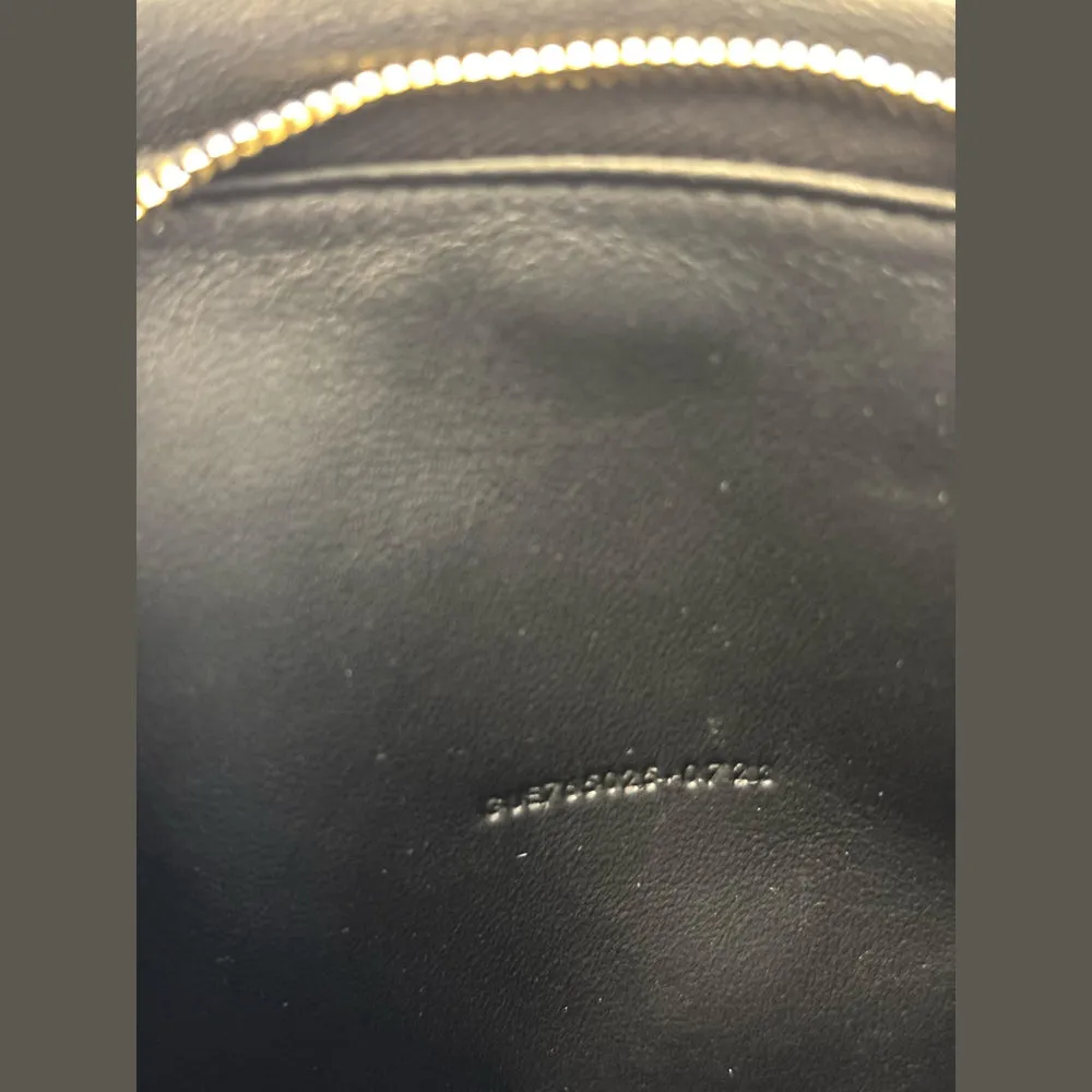 Saint Laurent Black Calypso Small Pouch