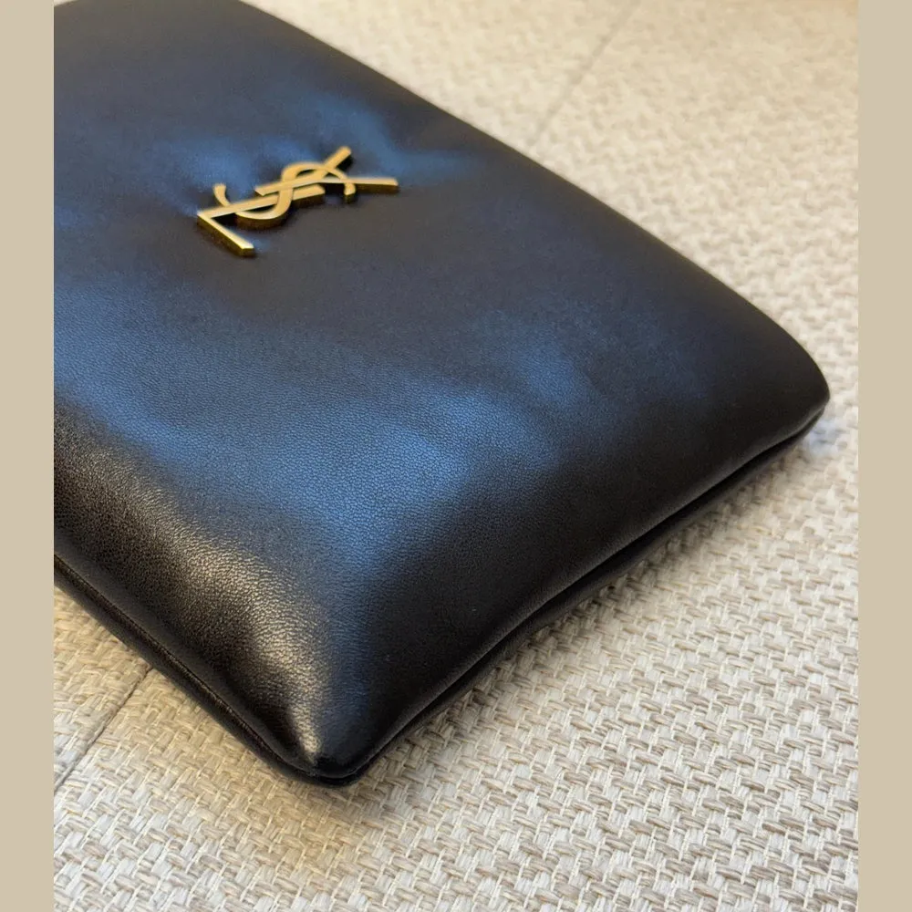 Saint Laurent Black Calypso Small Pouch