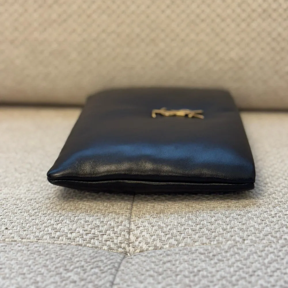Saint Laurent Black Calypso Small Pouch