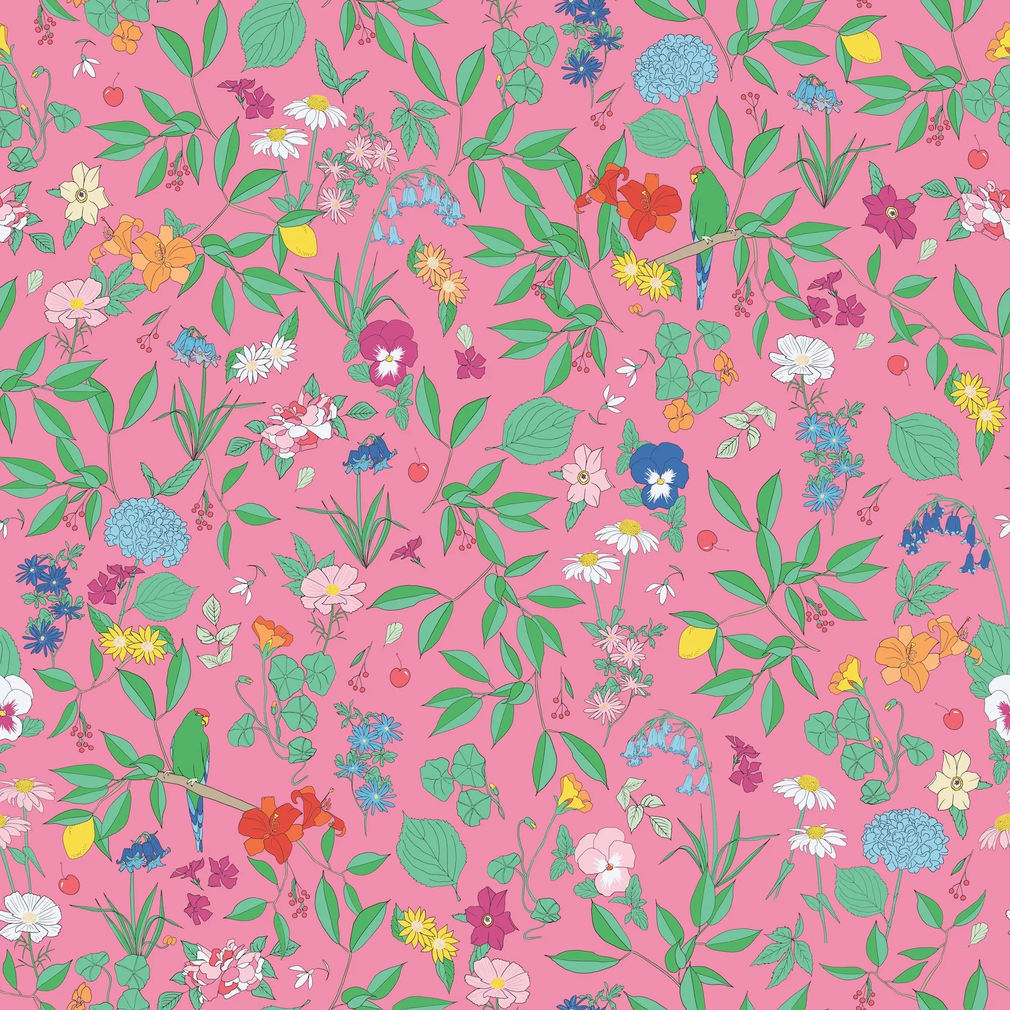 San Miguel Dress in Pink Wildflower