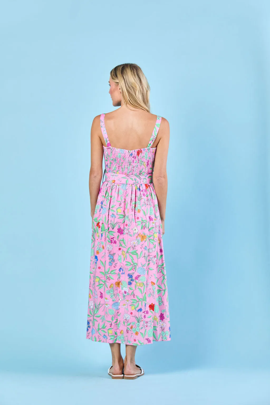 San Miguel Dress in Pink Wildflower