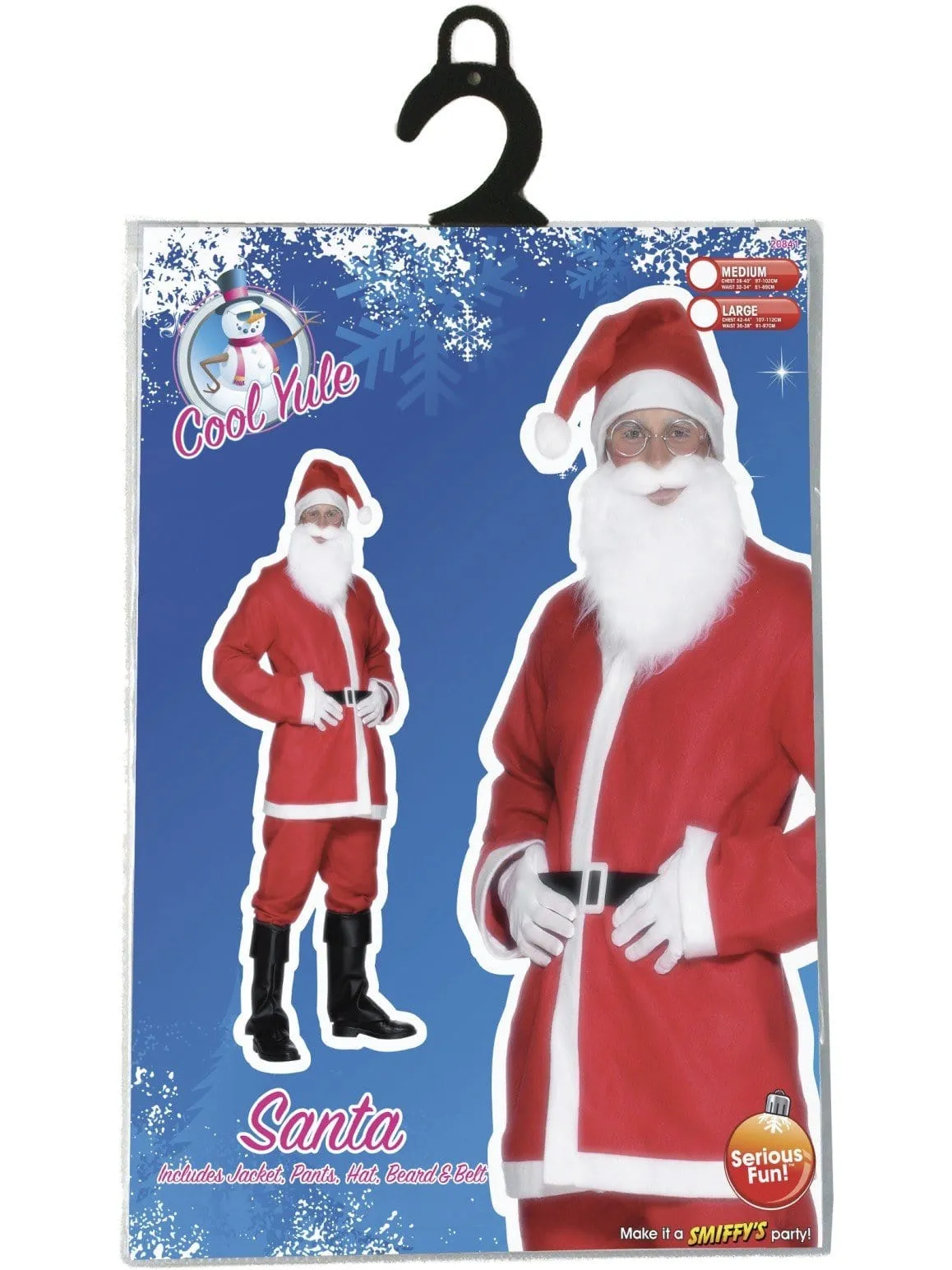 Santa Claus Disposable Adult Christmas Costume