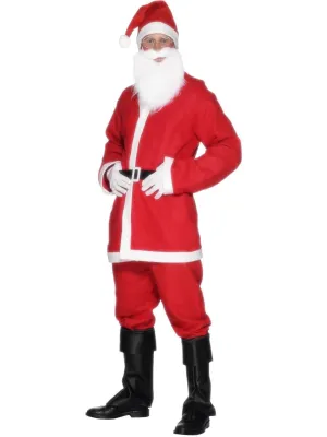 Santa Claus Disposable Adult Christmas Costume