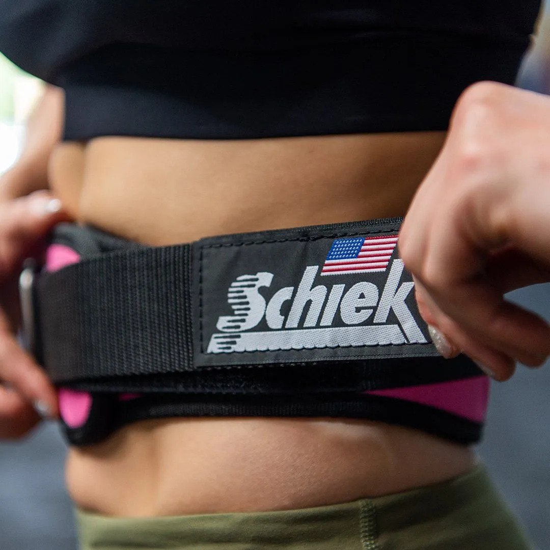 Schiek Weightlifting Belt - Pink