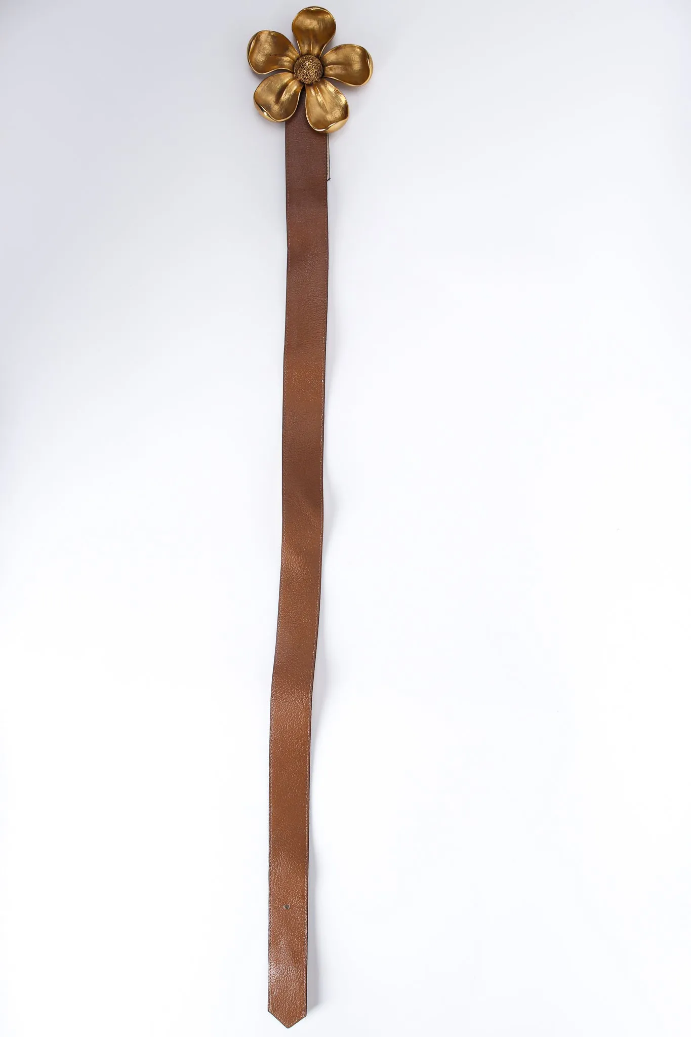 Sculpted Blossom Buckle Belt