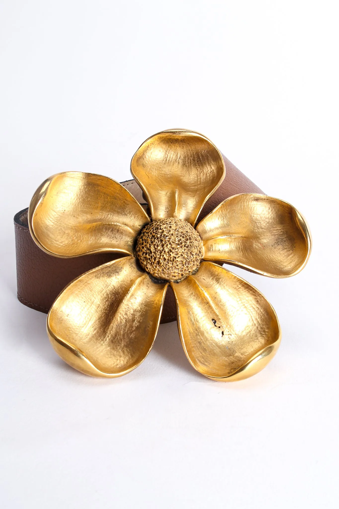 Sculpted Blossom Buckle Belt