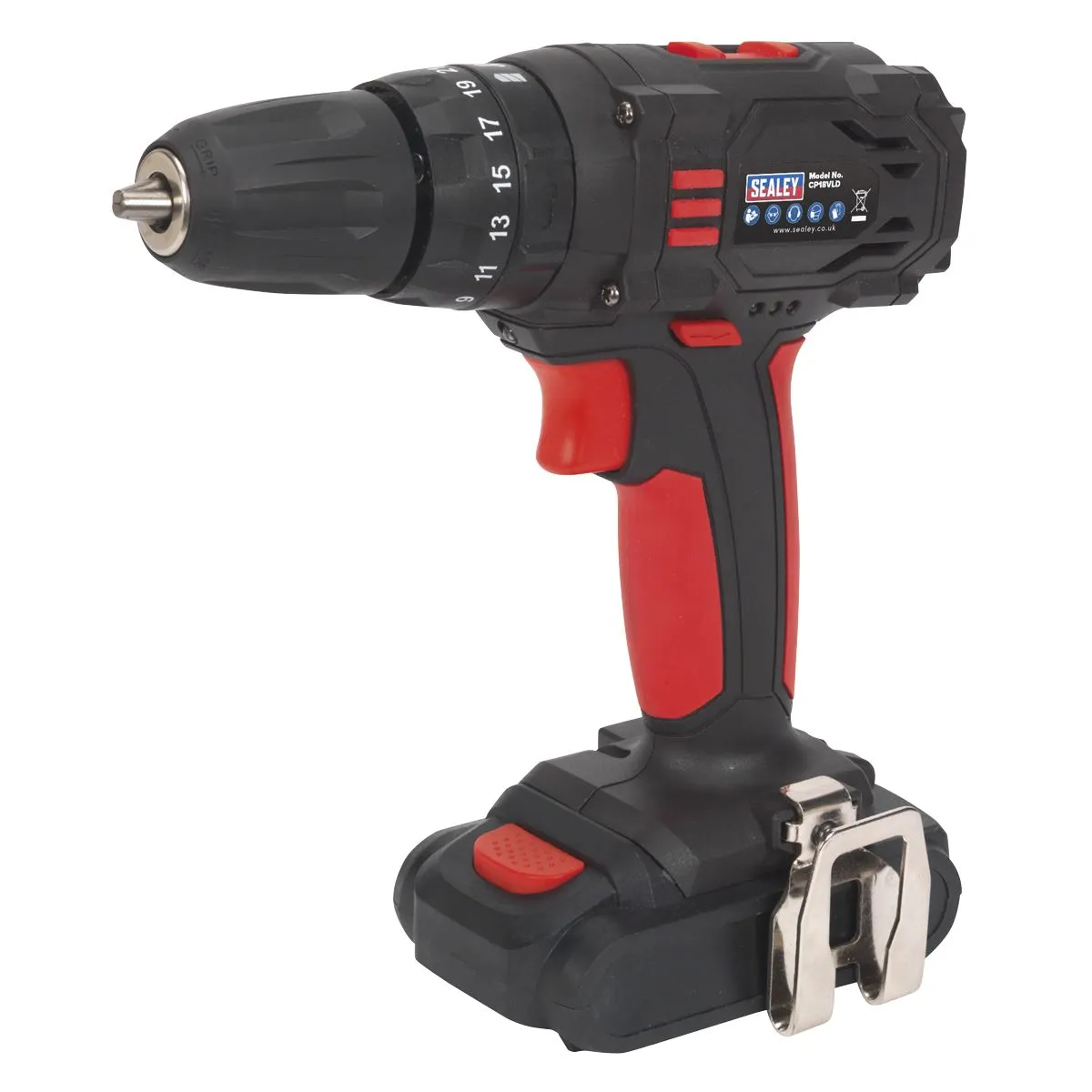 Sealey 18V Ø10mm Cordless Combi Drill