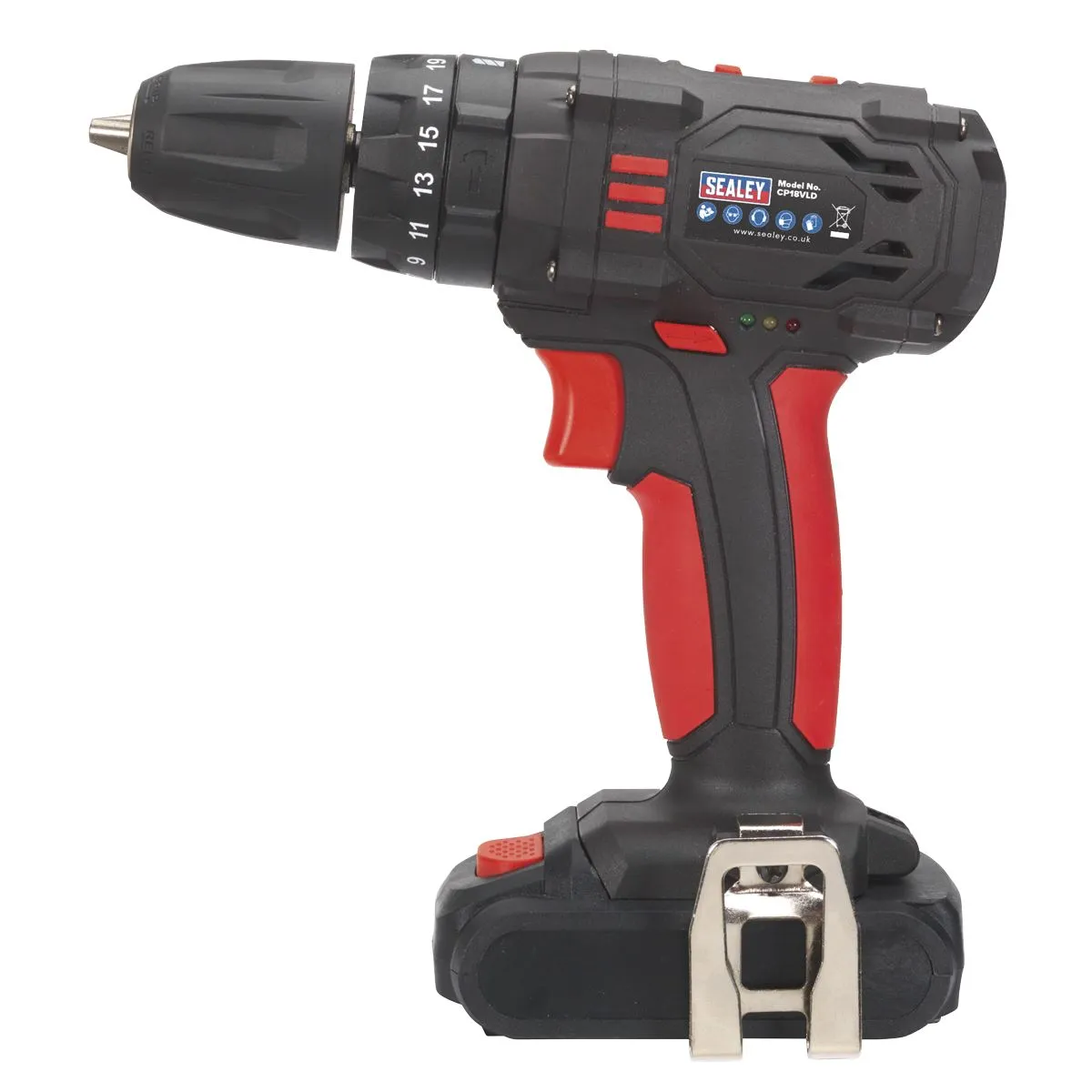 Sealey 18V Ø10mm Cordless Combi Drill