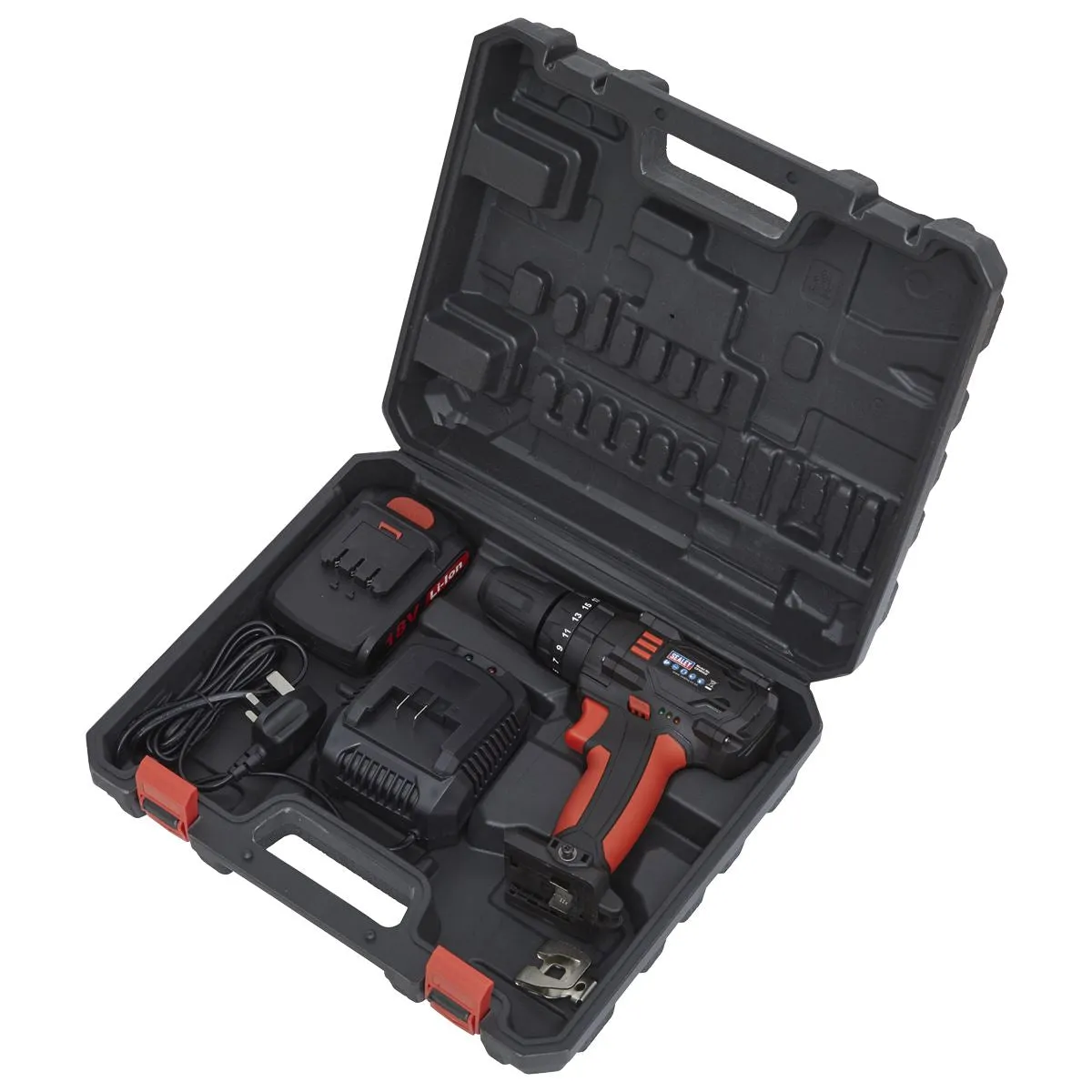 Sealey 18V Ø10mm Cordless Combi Drill