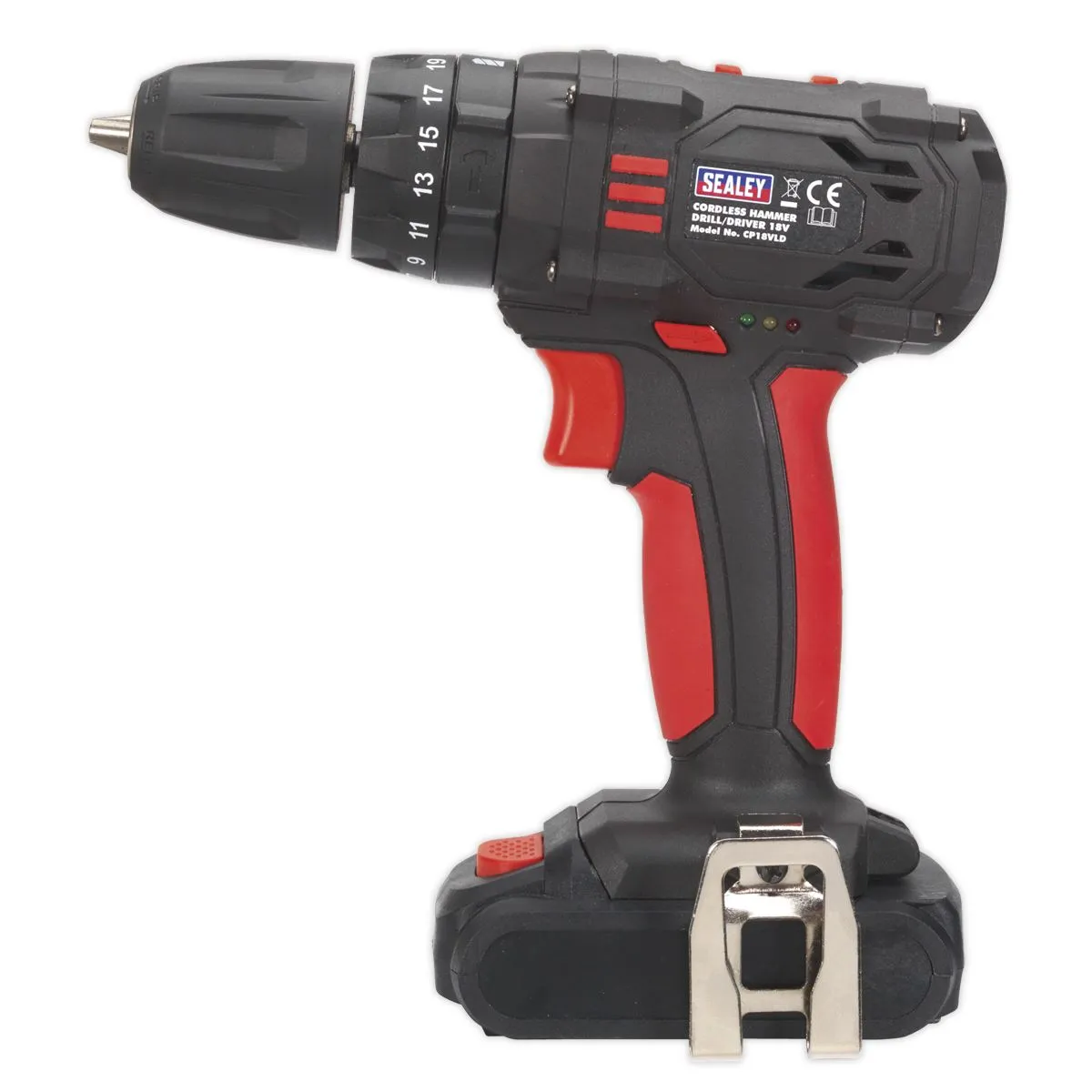 Sealey 18V Ø10mm Cordless Combi Drill