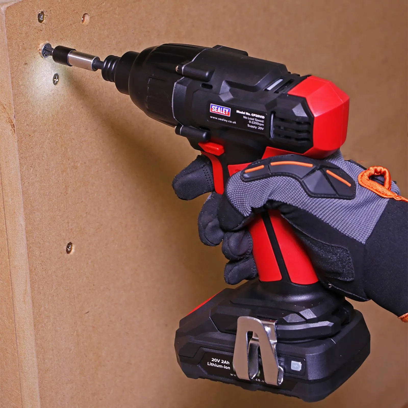 Sealey Impact Driver 20V SV20 Series 1/4"Hex Drive - Body Only