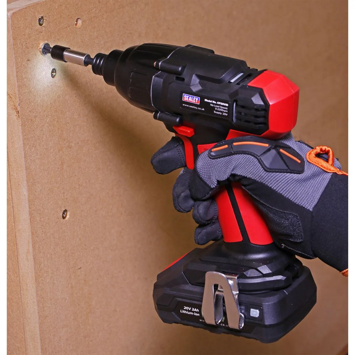 Sealey Impact Driver 20V SV20 Series 1/4"Hex Drive - Body Only