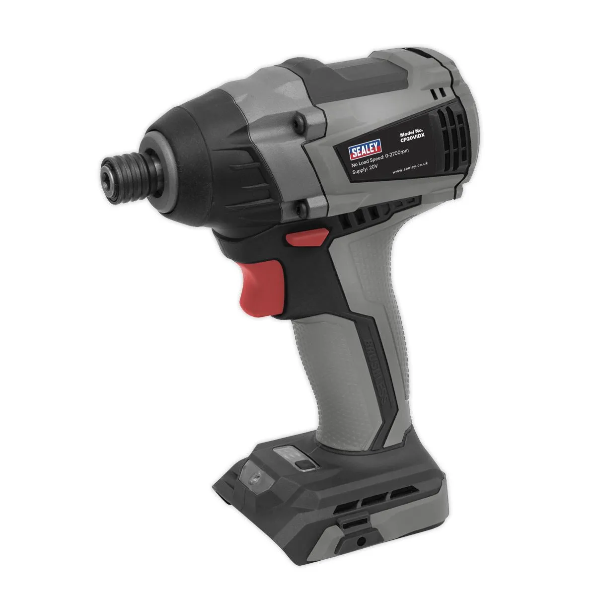Sealey Premier Brushless Impact Driver 20V SV20 Series 1/4"Hex - Body Only