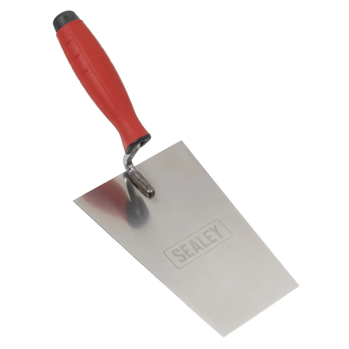 Sealey Stainless Steel Bucket Trowel - Rubber Handle - 180mm