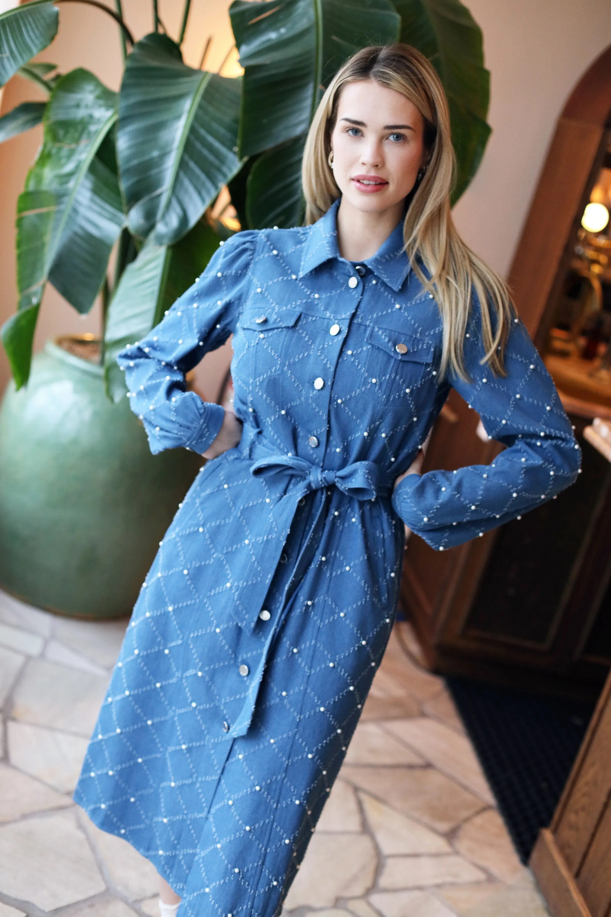 Selenacras Dress - Light Blue