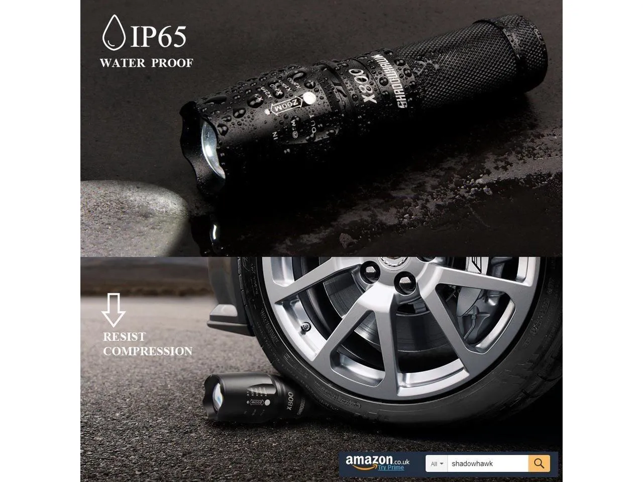 Shadowhawk X800 Tactical Flashlight